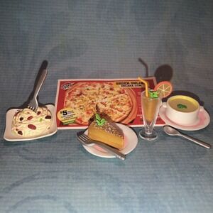 Orcara Miniature 2009 My‎ Lovely Fast Food No. 6 Pasta Pie Card Rement Size